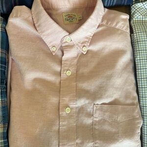 Faherty Pink Casual Button Down Shirt
